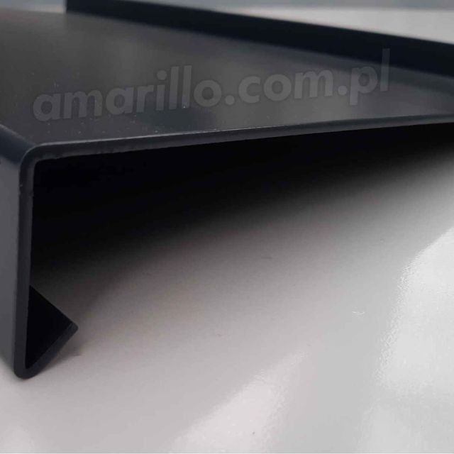 Parapet aluminiowy grubość 2 mm antracyt mat